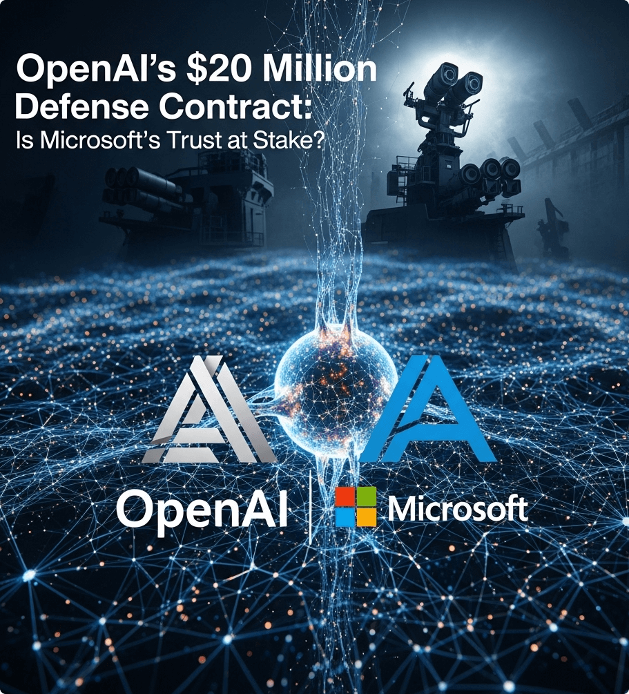 OpenAI 的 2000 万美元国防合同 可能挤压盟友微软