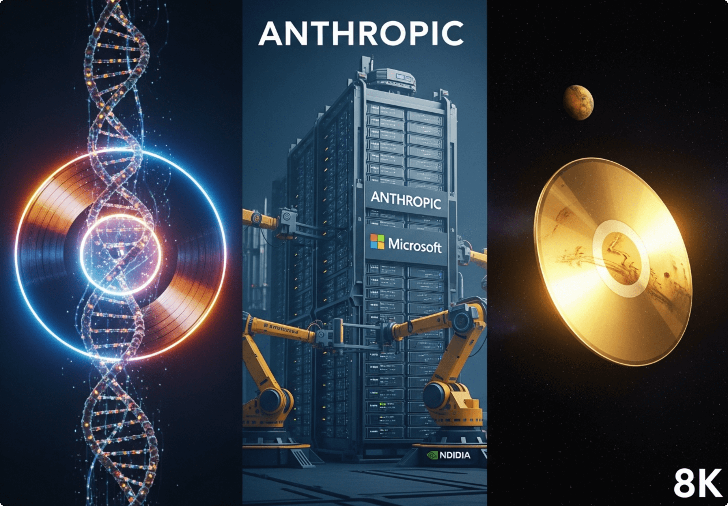 每日AI资讯1120:巨头重注Anthropic,三大唱片公司入局AI音乐,马斯克欲建太空图书馆